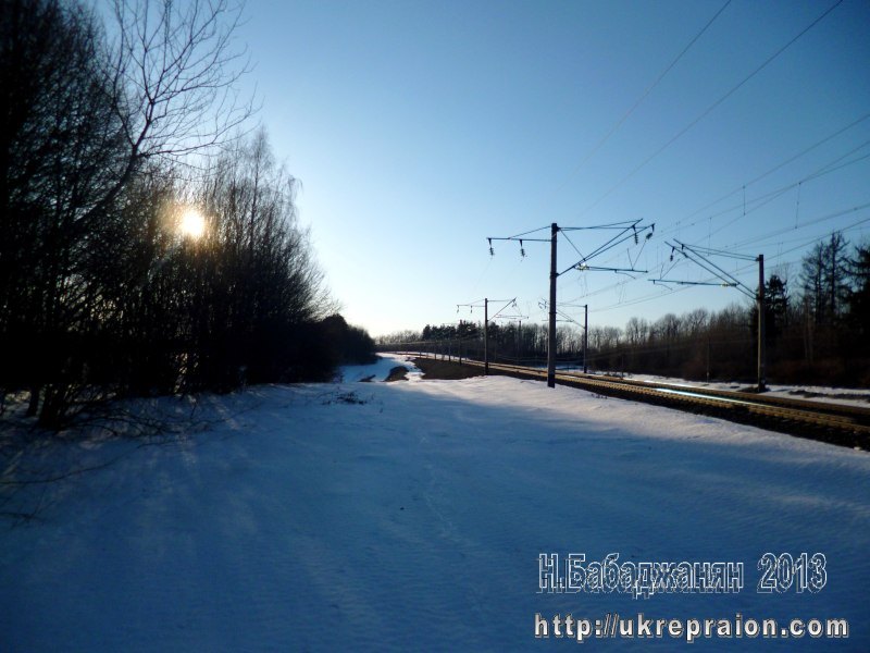 Непрогнутый наст станционной грунтовки